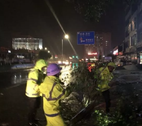 台风山竹登陆广东堪